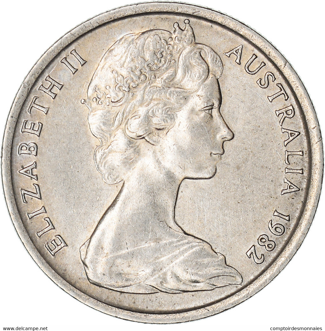 Monnaie, Australie, Elizabeth II, 5 Cents, 1982, Melbourne, TTB, Cupro-nickel - 5 Cents