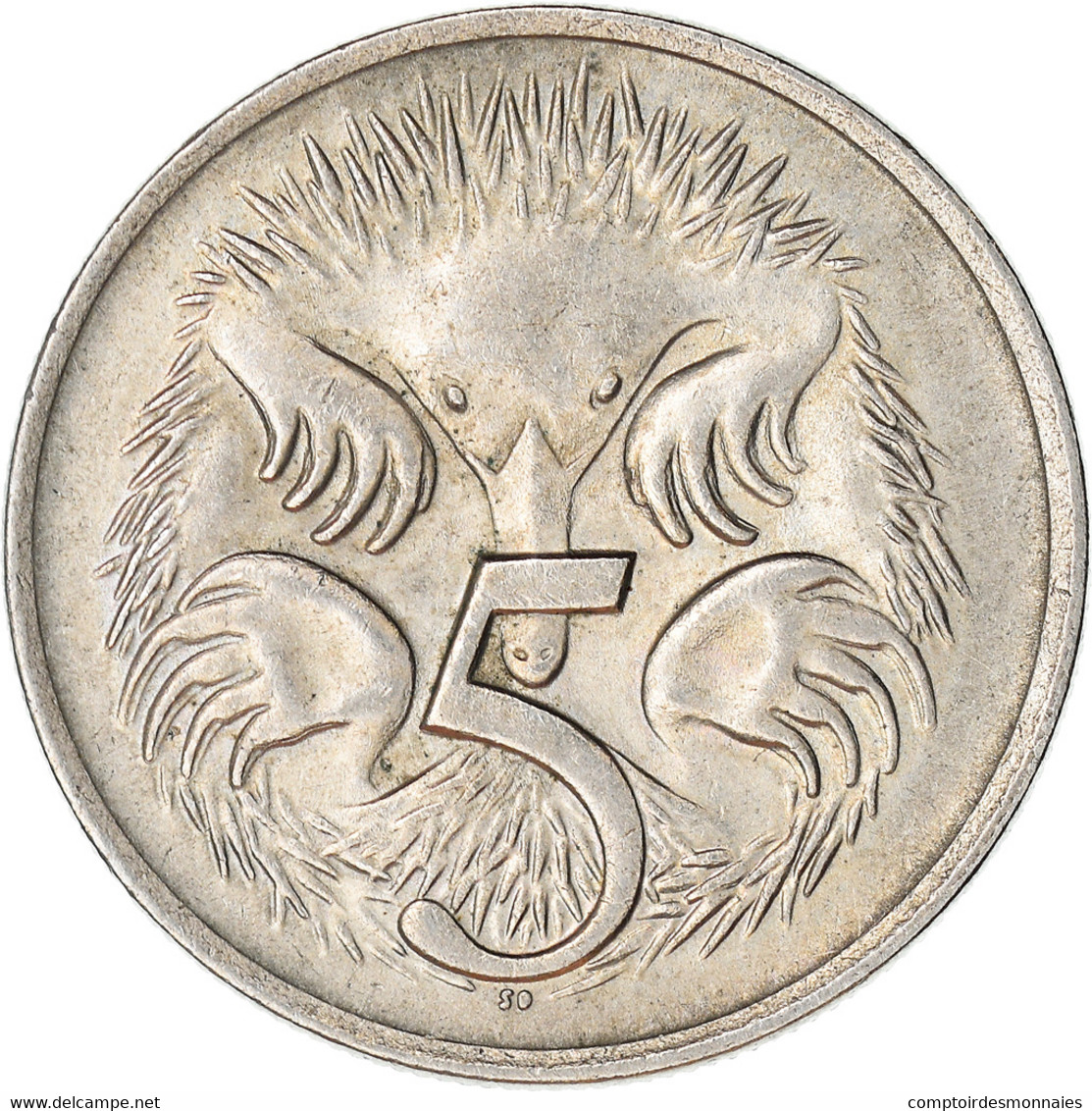 Monnaie, Australie, Elizabeth II, 5 Cents, 1982, Melbourne, TTB, Cupro-nickel - 5 Cents