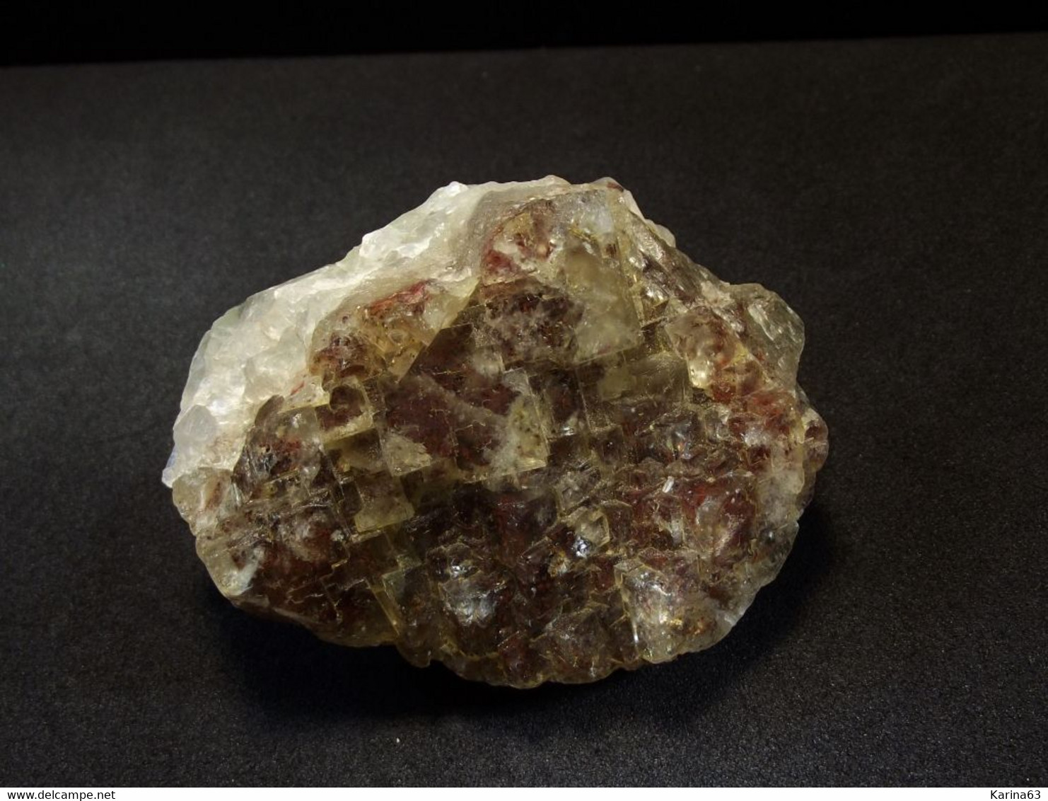 Fluorite ( 5.5 X 4.5 X 2.5 Cm ) - Maraval Mine - Var -  France. - Minéraux