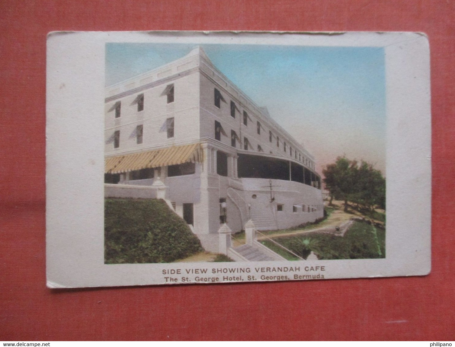 Hand Colored St George Hotel. St. George .   Bermuda   Ref  5262 - Bermuda