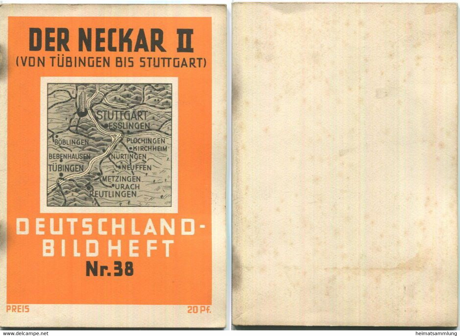 Nr.38 Deutschland-Bildheft - Der Neckar II (Von Tübingen Bis Stuttgart) - Other & Unclassified