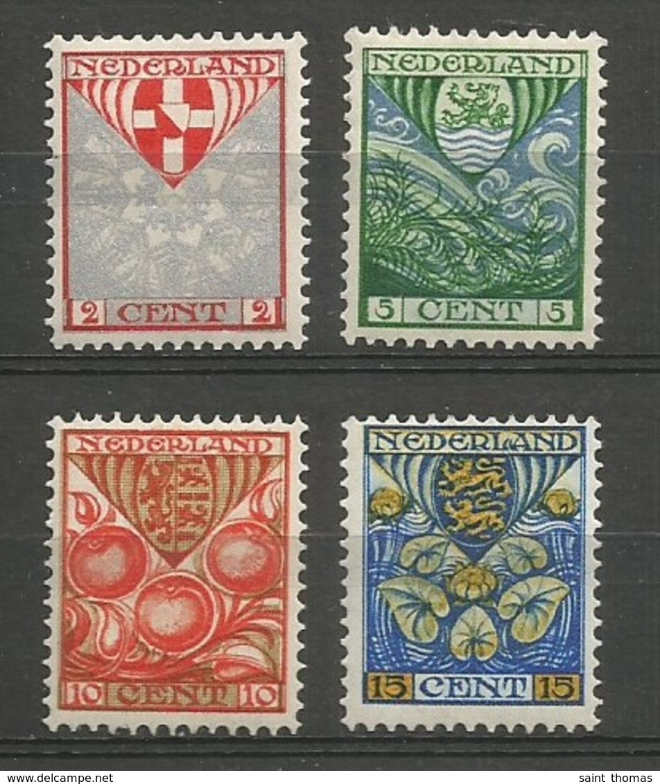 Nederland Pays-Bas Netherlands NVPH 199/202 Complete Set Mint / MH / * 1926 - Unused Stamps