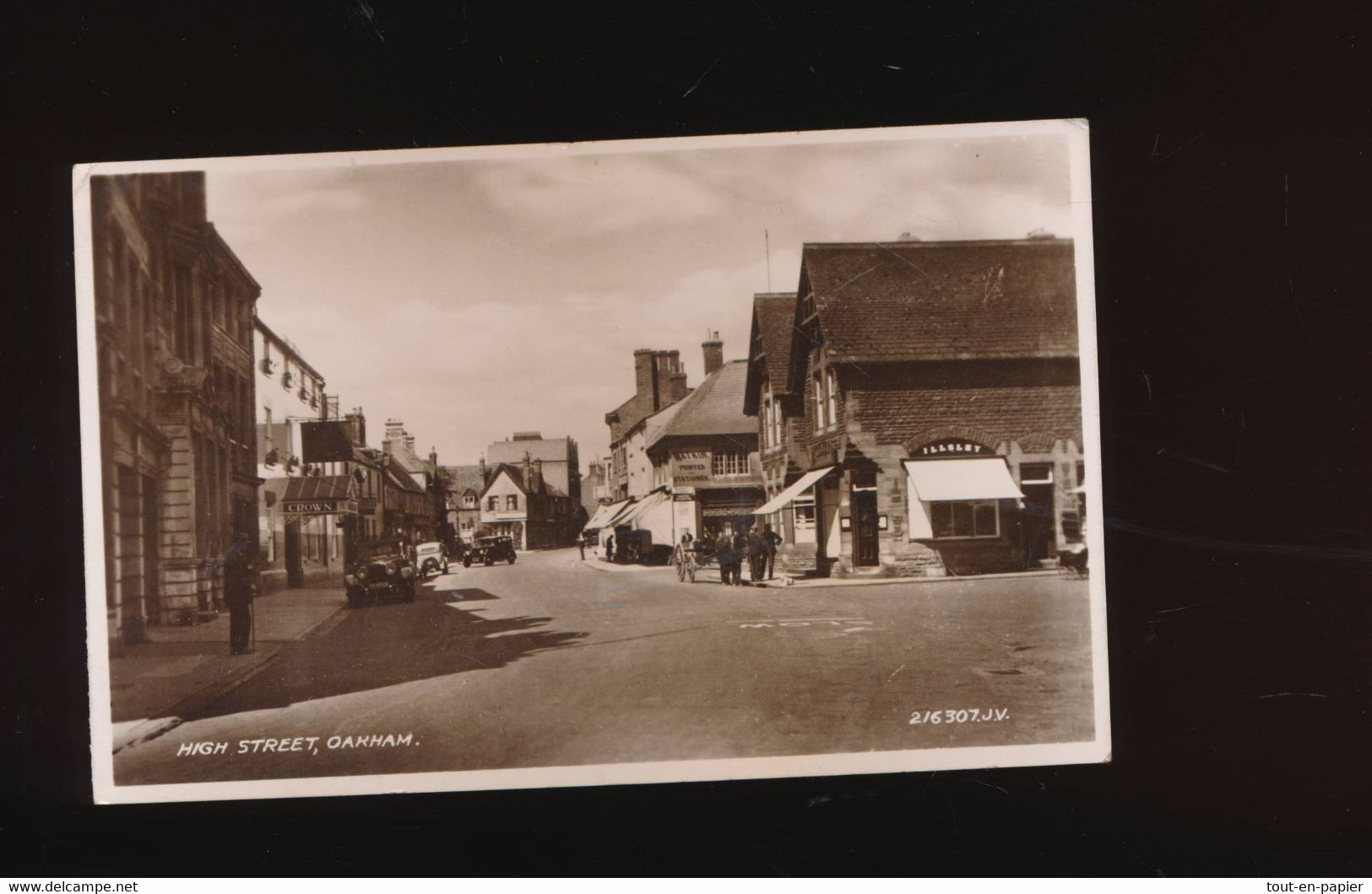 CPSM - Carte Photo - Royaume Uni - Oakham -  High Street - Rutland