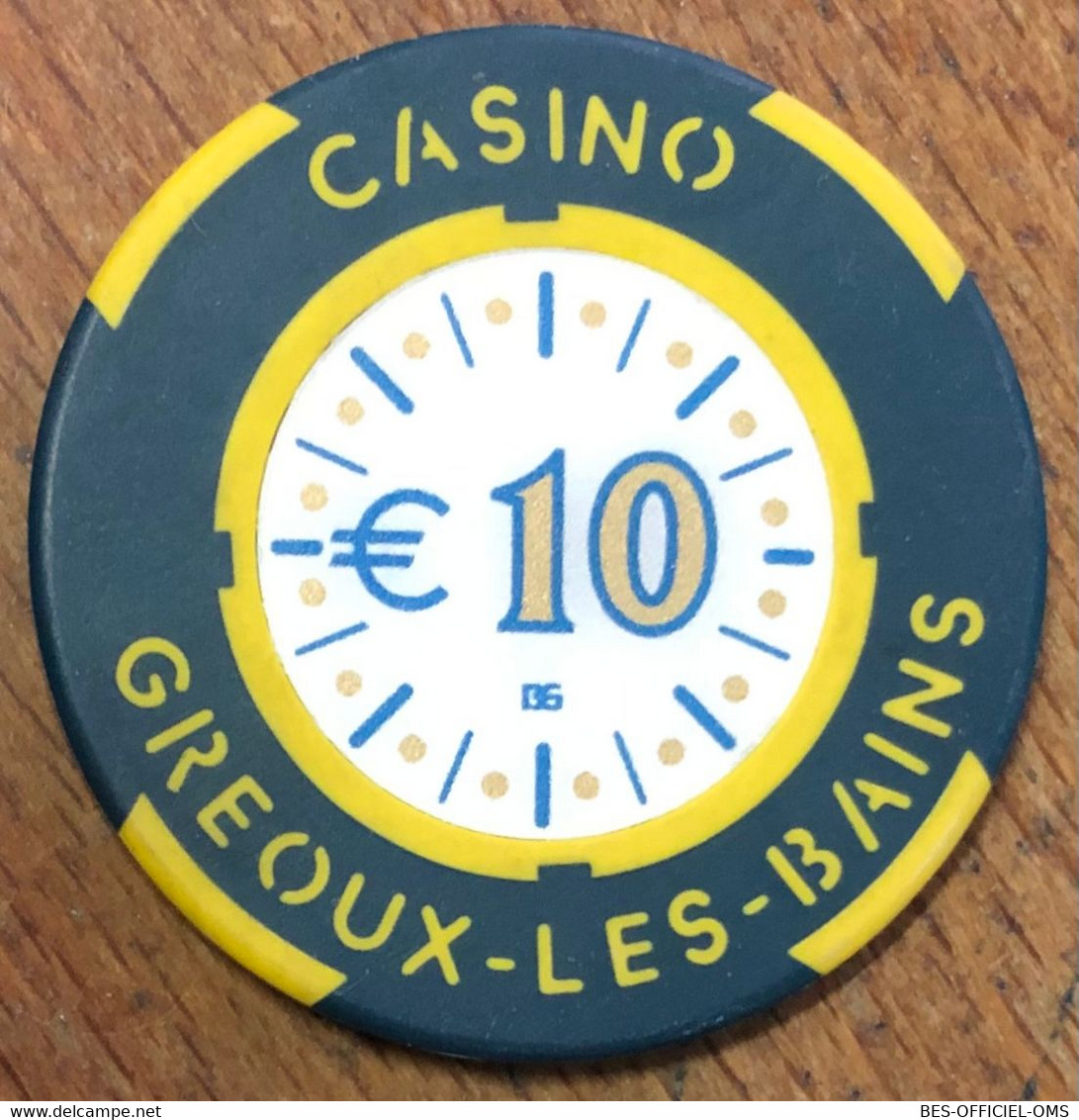 04 GÉOUX-LES-BAINS CASINO JETON DE 10 EUROS POKER CHIP TOKENS COINS GAMING - Casino