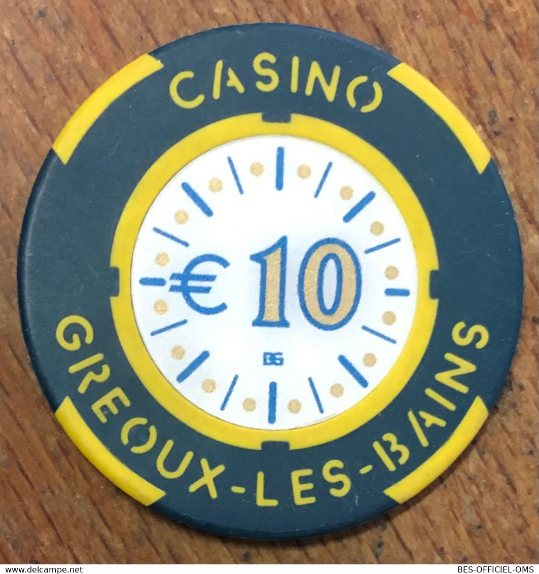 04 GÉOUX-LES-BAINS CASINO JETON DE 10 EUROS POKER CHIP TOKENS COINS GAMING - Casino