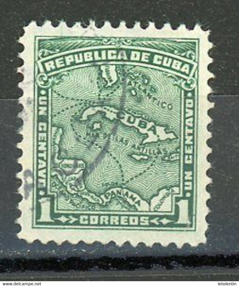 CUBA : CARTE - N° Yvert 166 Obli. - Used Stamps