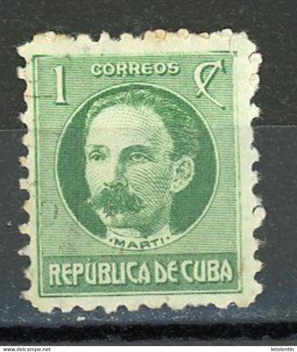 CUBA : MARTI - N° Yvert 175 Obli. - Oblitérés