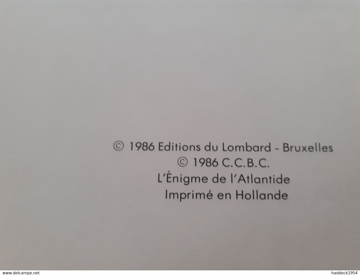 L'énigme De L'atlandide E.P. JACOBS éditions Blue Circle 1986 - Blake & Mortimer