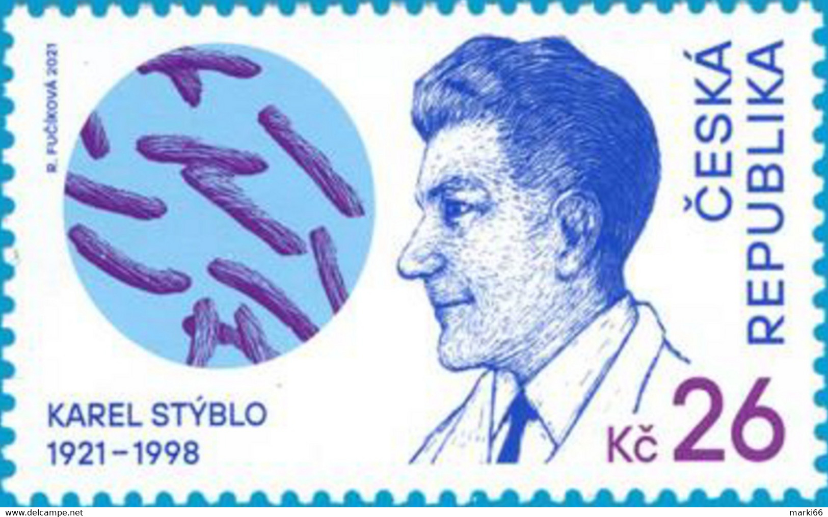 Czech Republic - 2021 - Karel Stýblo, Czech Scientist - Vaccine Against Tuberculosis - Mint Stamp - Unused Stamps