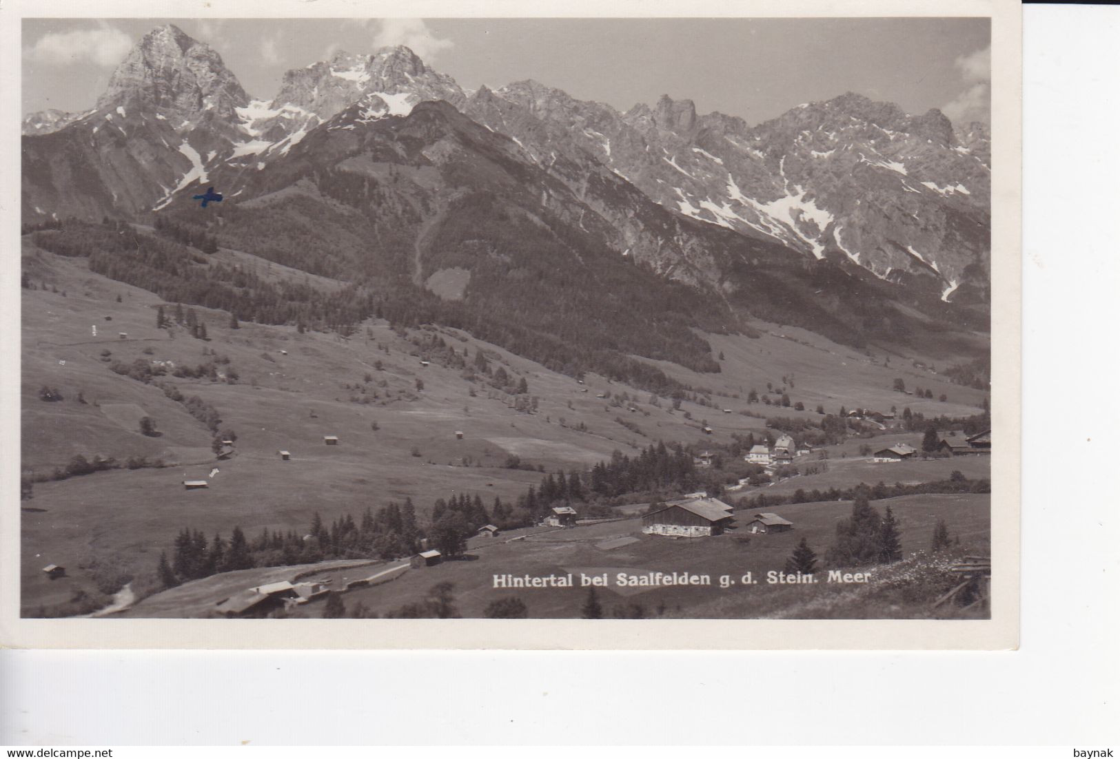 SALZ71  --  FELDPOST 1943  --  WW2  --  HINTERTAL BEI SAALFELDEN  --  1. KOMP. GEB. SAN. ERS.  ABT 18  --  ROTE STEMP - Saalfelden