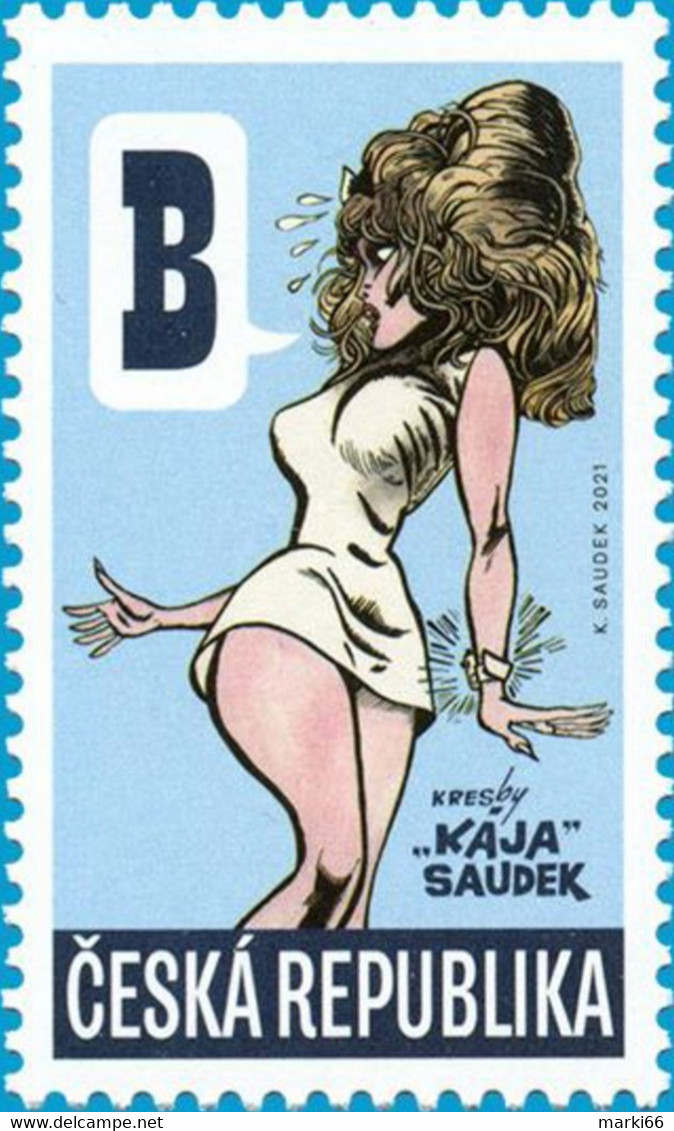 Czech Republic - 2021 - Kaja Saudek - Muriel Comics - Mint Stamp - Unused Stamps