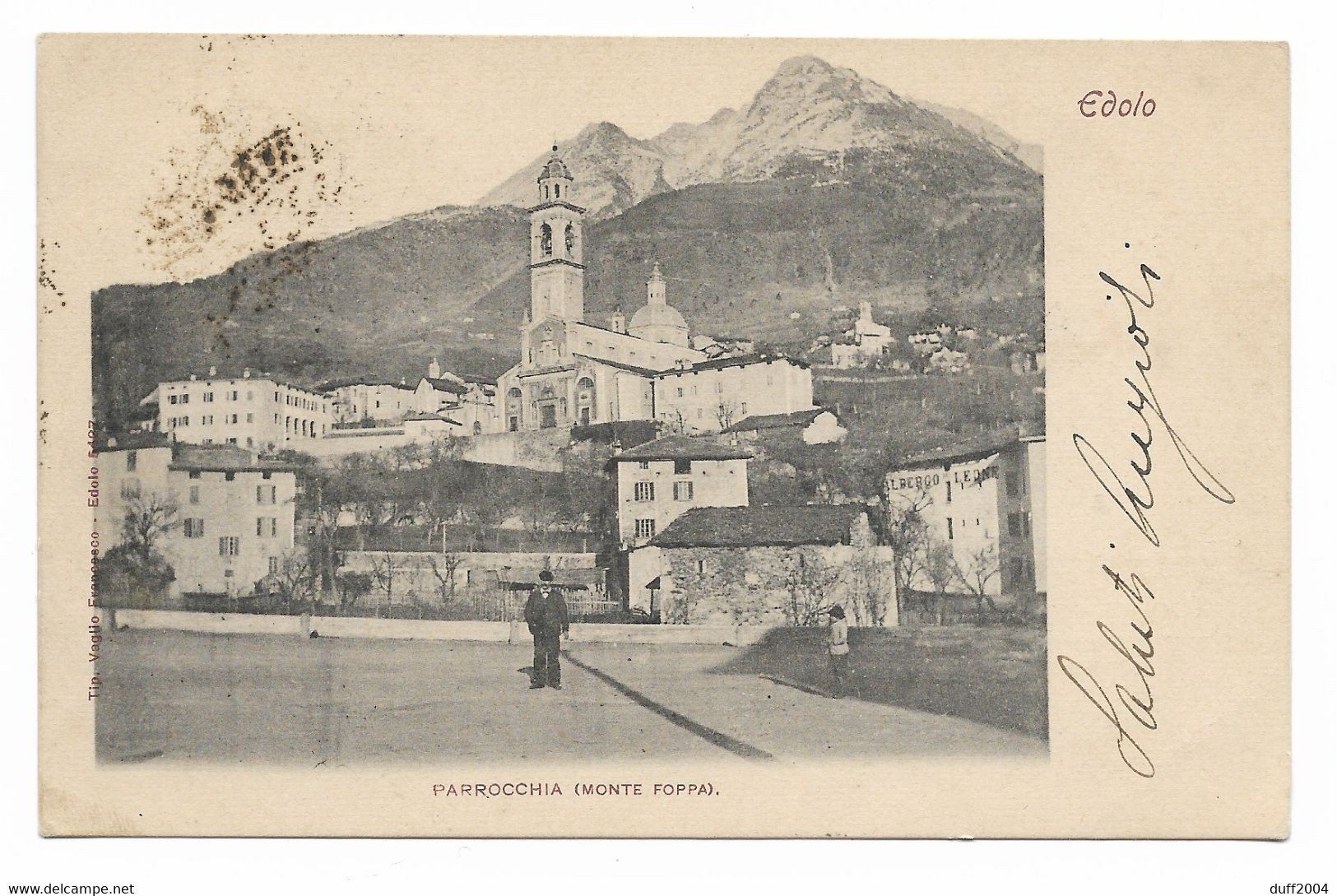 LAGO D'ISEO - DA EDOLO A CASENTINO - 2.6.1900 - SERVIZIO POSTALE LAGO D'ISEO. - Marcofilía