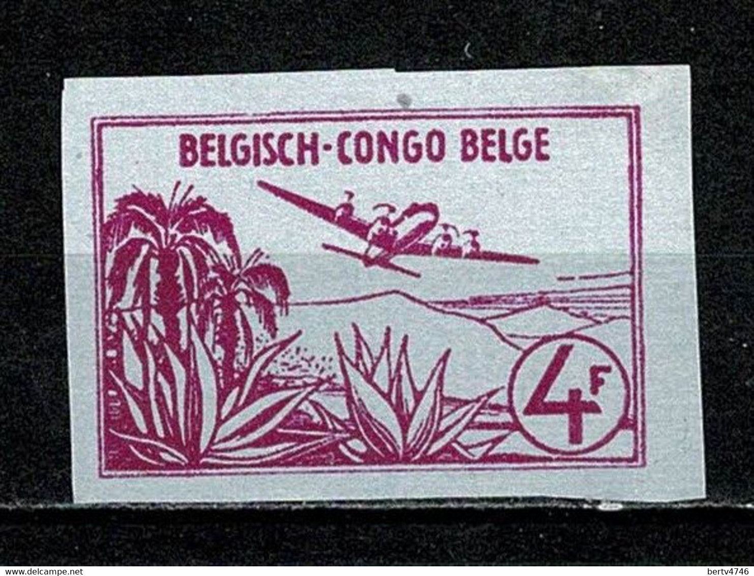 Belg. Congo/Congo Belge Uitgeknipte Zegel Aerogram / Découpure D'aerogramme MNH (2 Scans) - Neufs