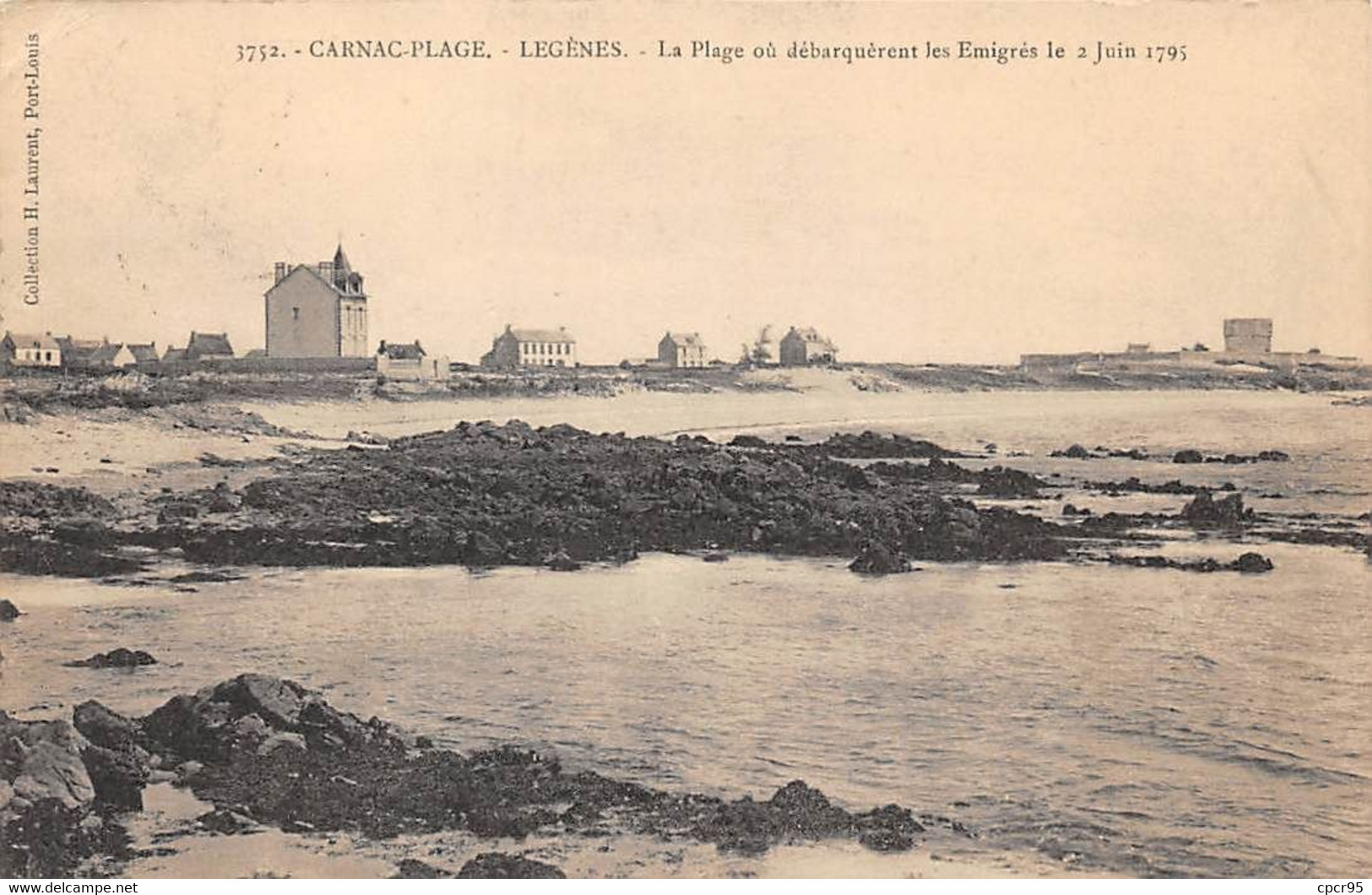 56 - CARNAC PLAGE - SAN24352 - Legènes - La Plage Où Débarquèrent Des Emigrés Le 2 Juin 1795 - Carnac