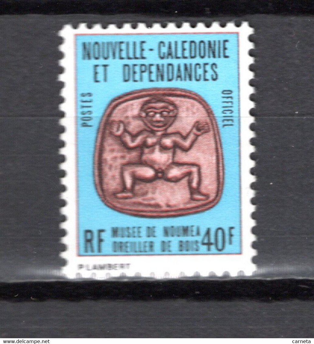 NOUVELLE CALEDONIE  SERVICE N° 39   NEUF SANS CHARNIERE COTE  1.50€  MUSEE OREILLER DE BOIS - Service