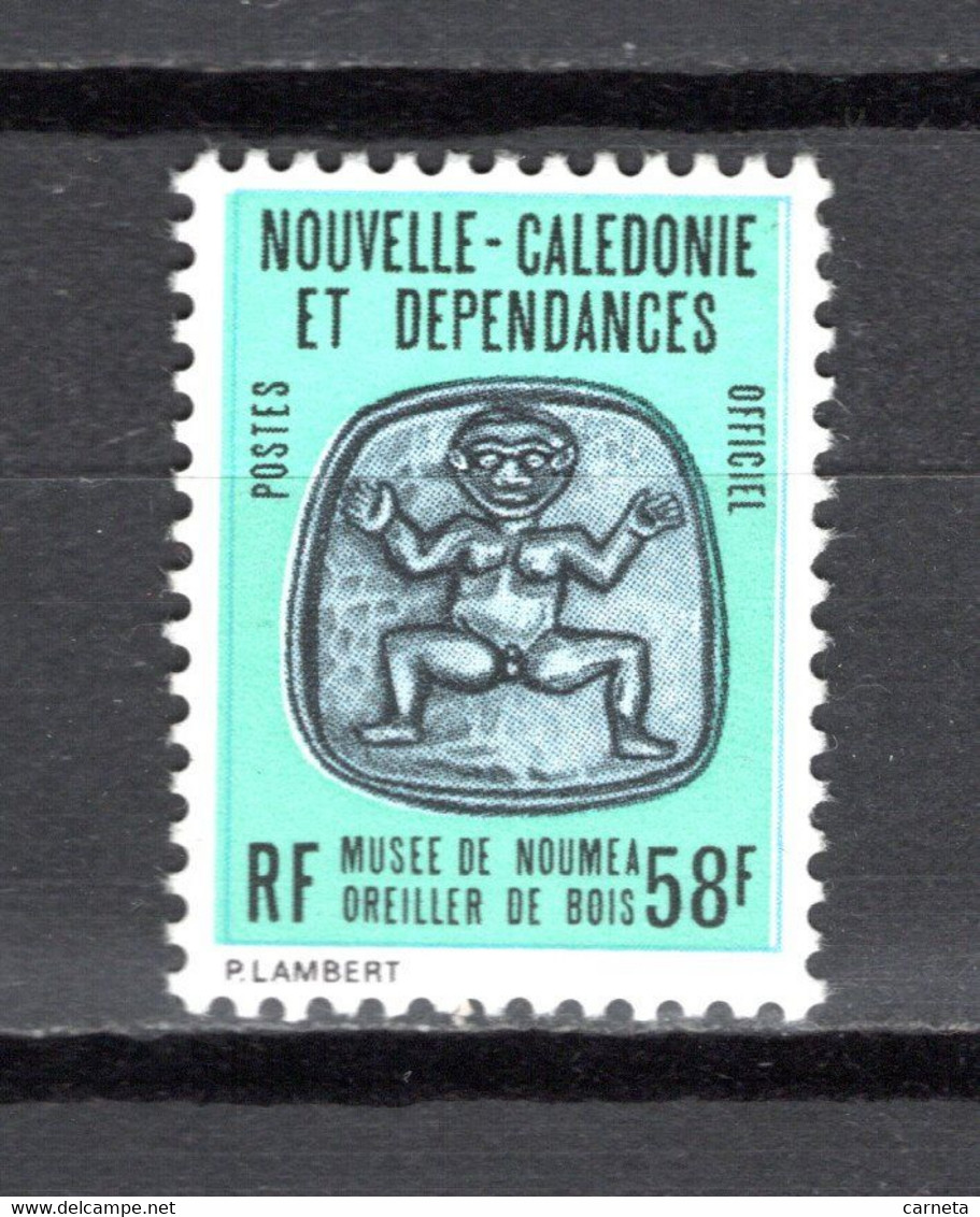 NOUVELLE CALEDONIE  SERVICE N° 40   NEUF SANS CHARNIERE COTE  2.00€  MUSEE OREILLER DE BOIS - Dienstmarken