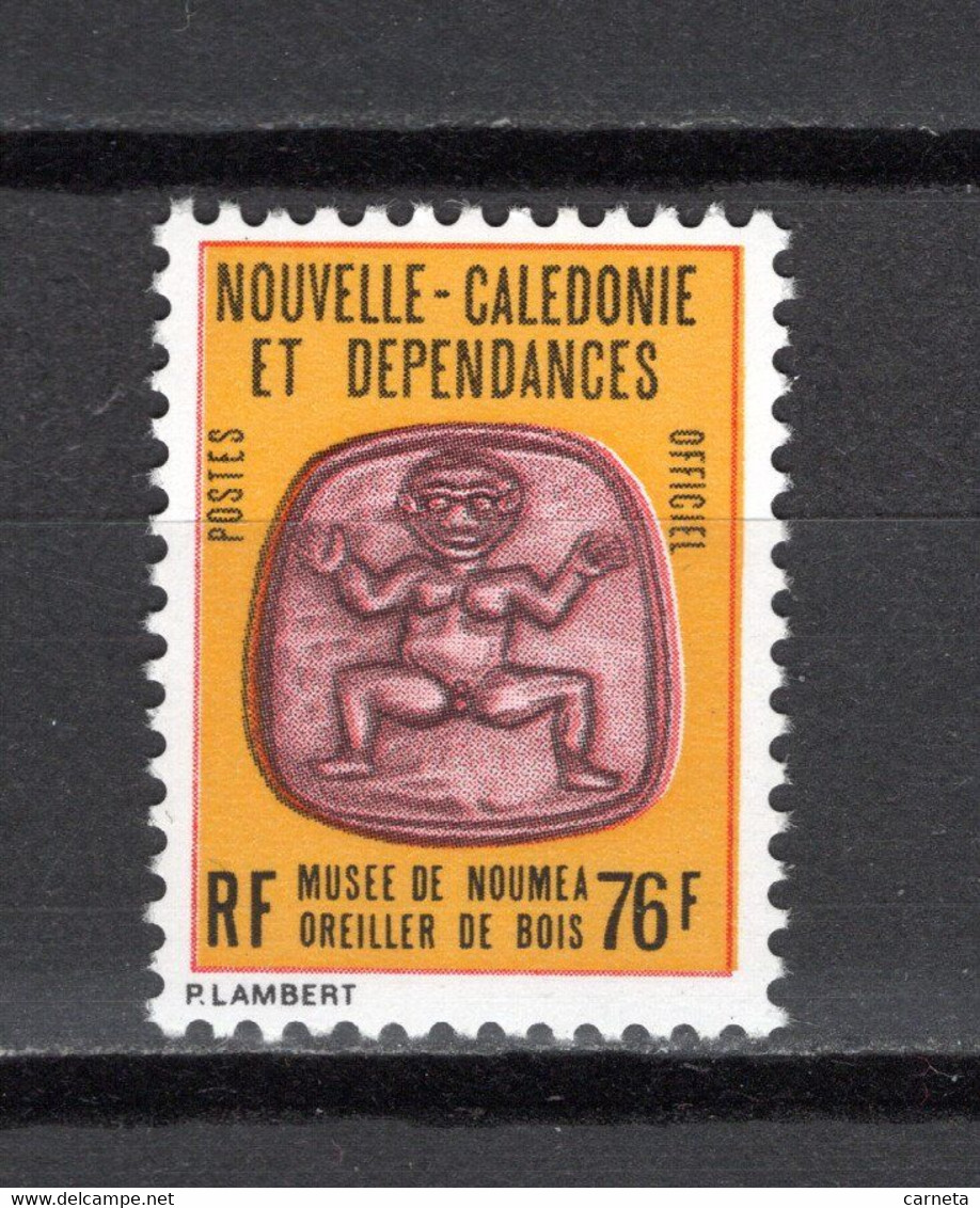 NOUVELLE CALEDONIE  SERVICE N° 41   NEUF SANS CHARNIERE COTE  3.00€  MUSEE OREILLER DE BOIS - Service