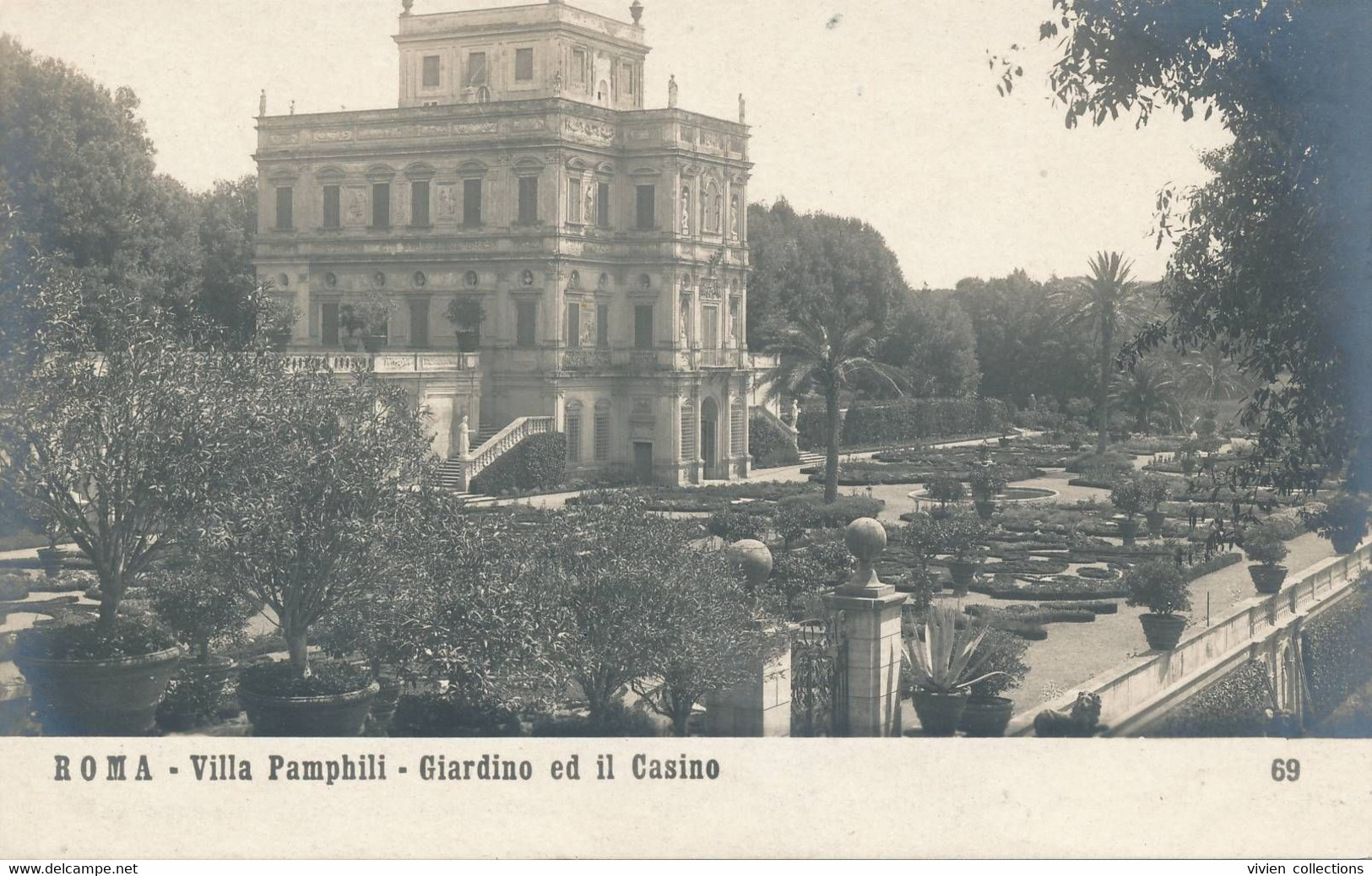 Italie Rome Roma Giardino Ed Il Casino - édit. Deffida N° 69 - Parks & Gärten