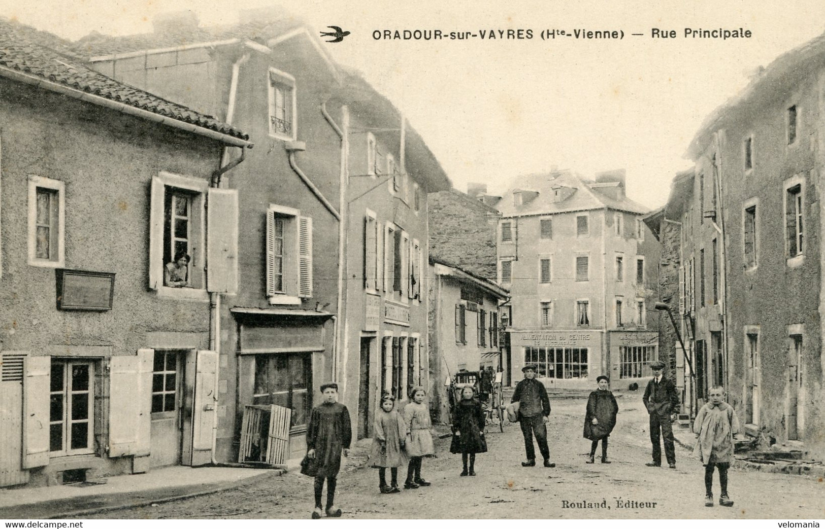 S6338 Cpa 87 Oradour Sur Vayres - Rue Principale - Oradour Sur Vayres