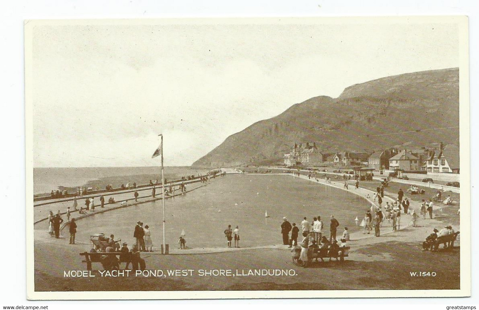 Wales Llandudno Rp MODEL YACHT West Shore - Carmarthenshire