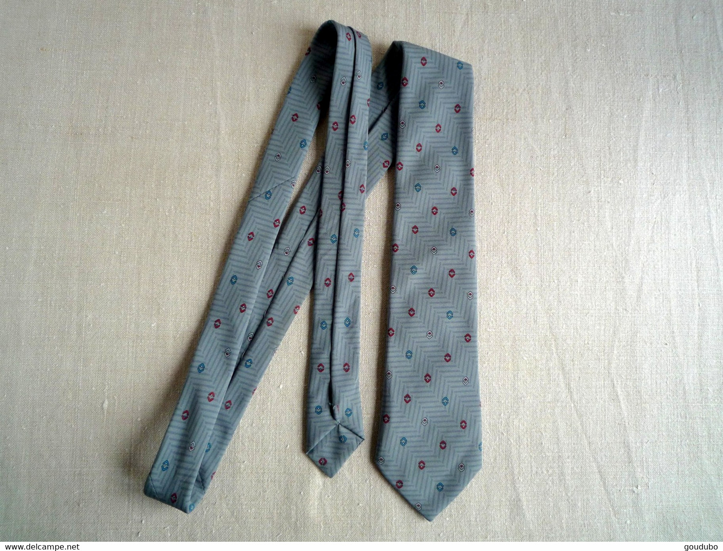 Cravate Marc Levi Créations Bleu-blanc-rouge Gris Bleu - Corbatas