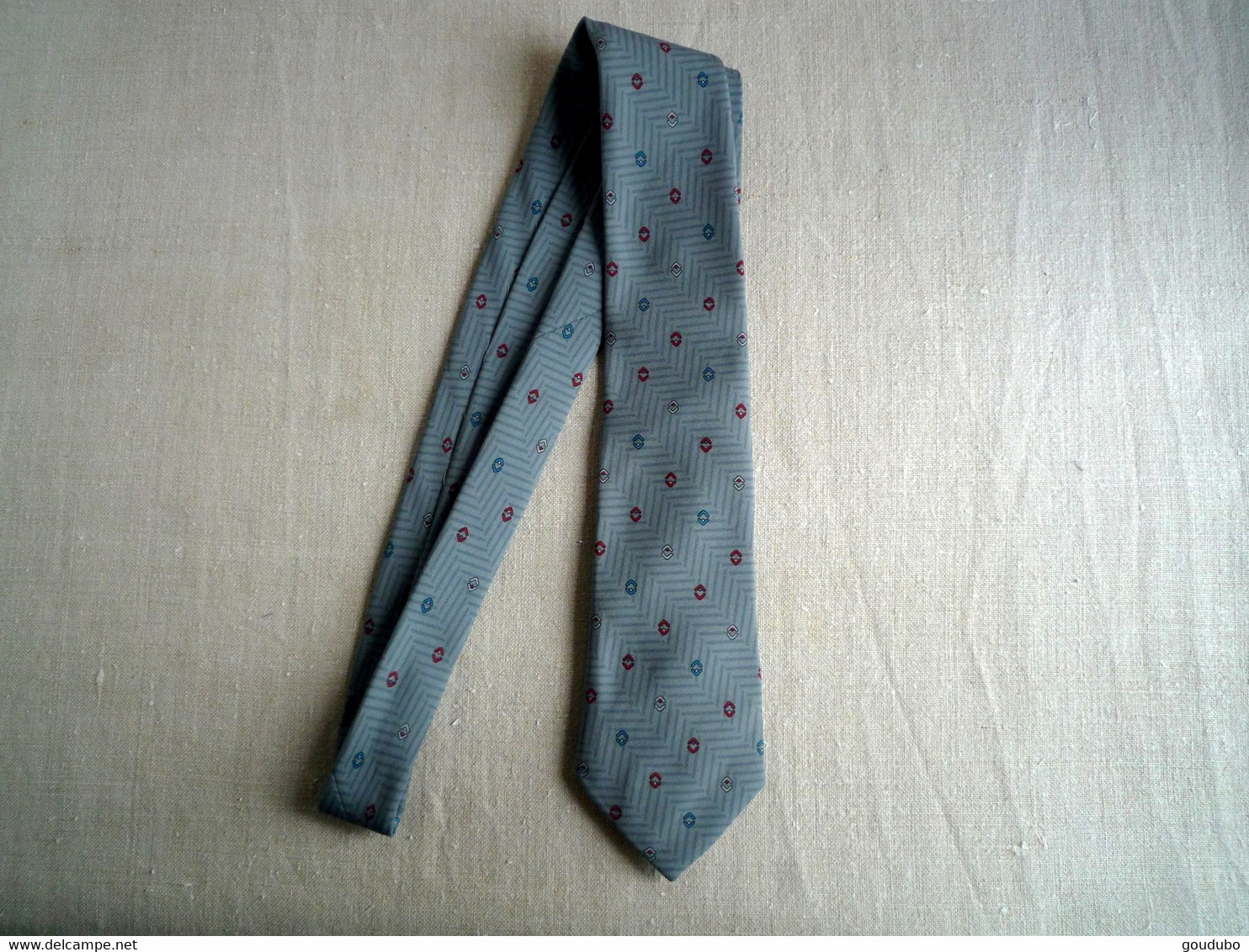 Cravate Marc Levi Créations Bleu-blanc-rouge Gris Bleu - Cravates