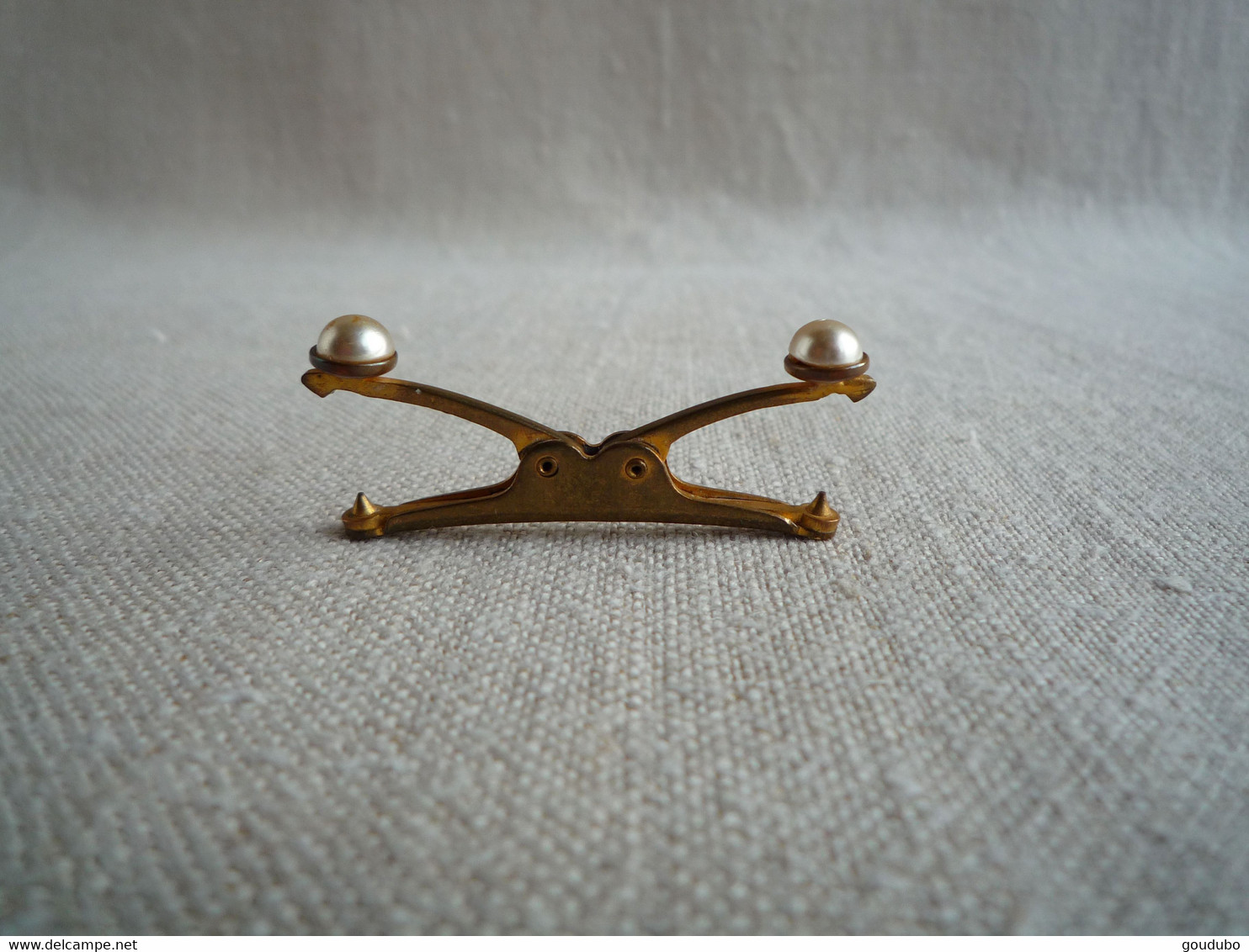 Pince Col Le Gladiateur BSGDG Boutons  Perles Nacré . - Cuff Links & Studs