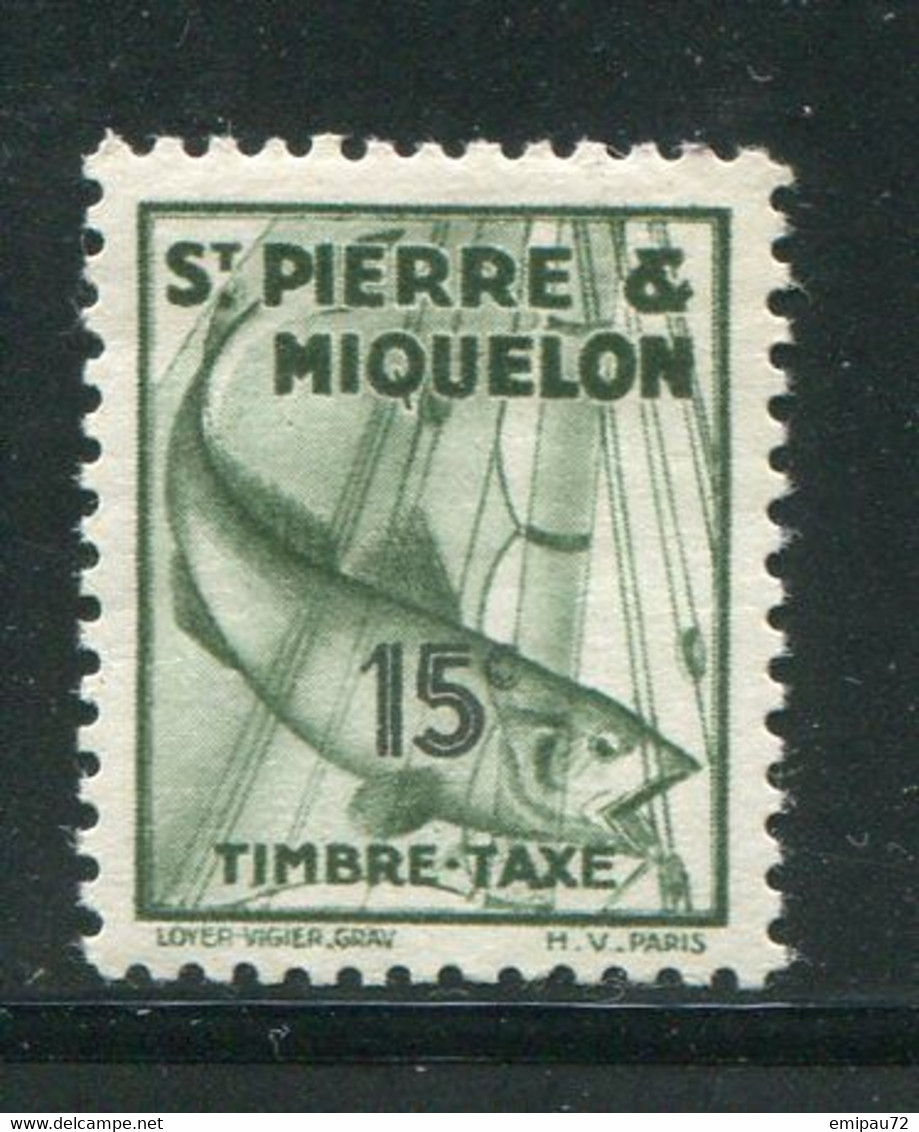 SAINT PIERRE ET MIQUELON- Taxe Y&T N°34- Neuf Avec Charnière * - Postage Due