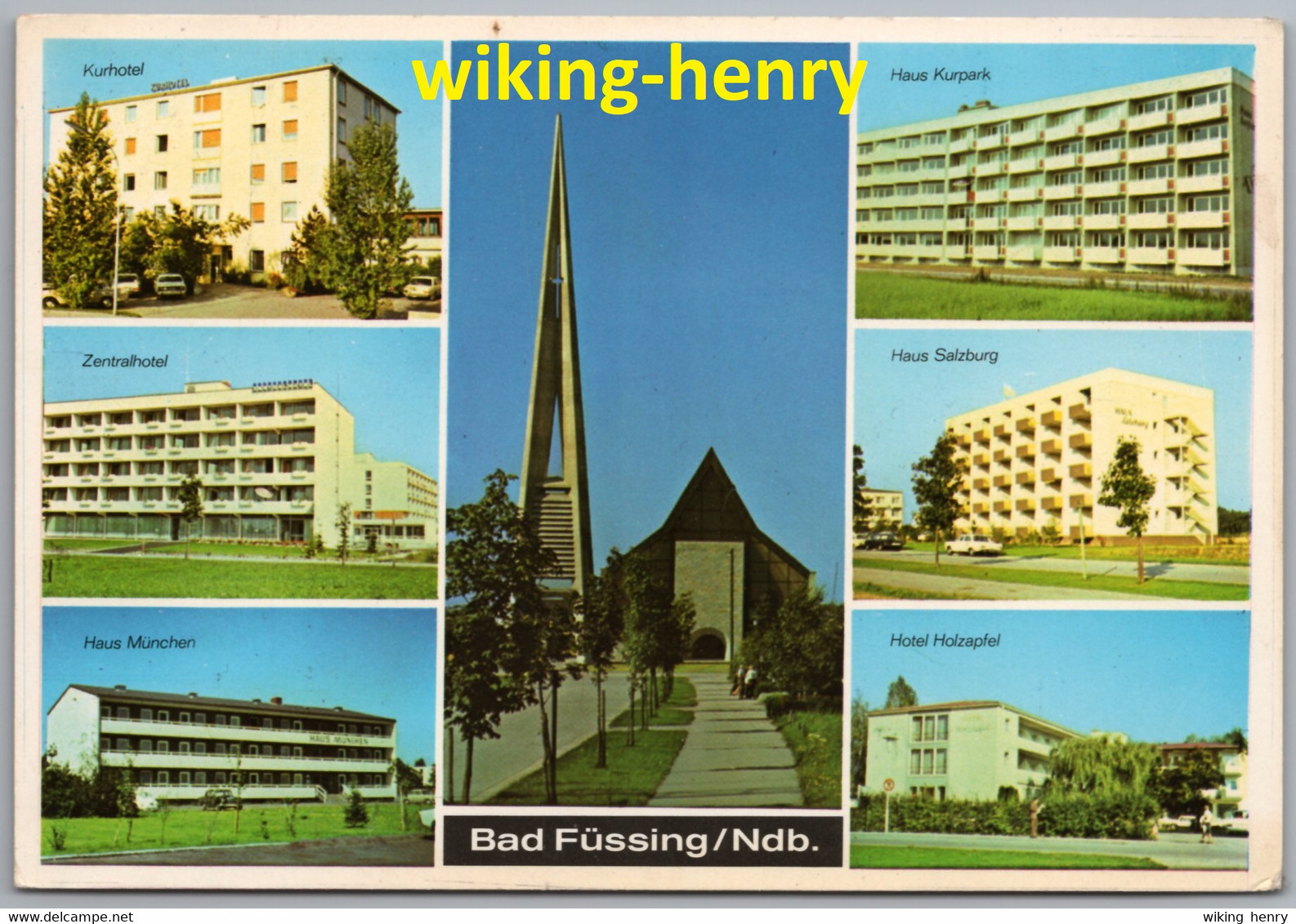 Bad Füssing - Mehrbildkarte 52   Hotels Und Kirche - Bad Fuessing