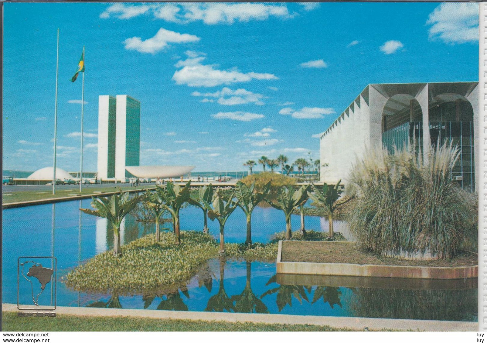 BRASILIA - DF, Lago Do Palácio Do Itamarati,   Used - Brasilia