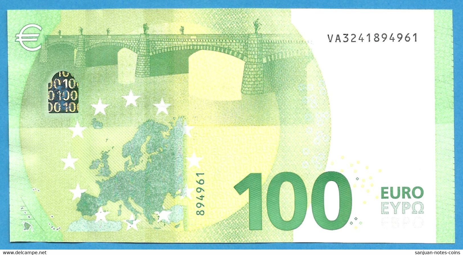 100 EURO SPAIN DRAGHI  VA-V003 UNC-FDS (D131) - 100 Euro