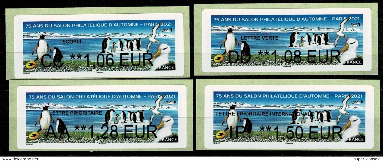 FRANCE   2021   75ème Salon Philatélique D'automne   TAAF - 2010-... Illustrated Franking Labels