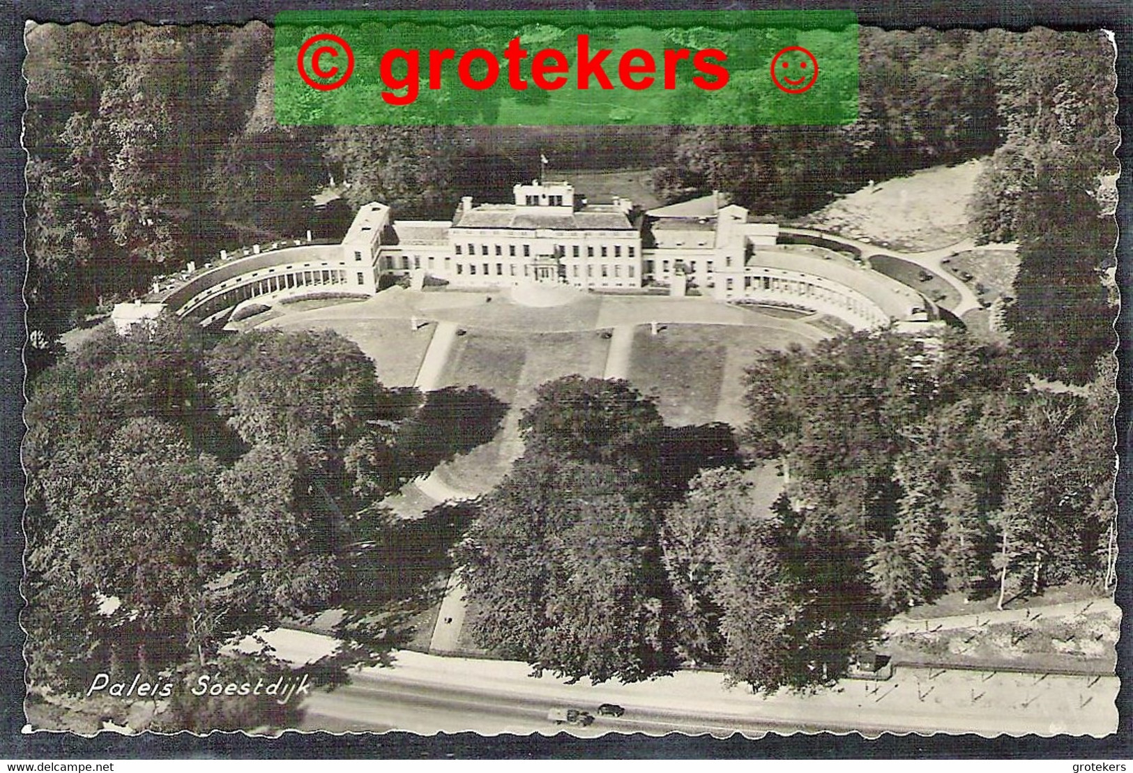 SOESTDIJK Paleis Luchtfoto 1958 - Soestdijk