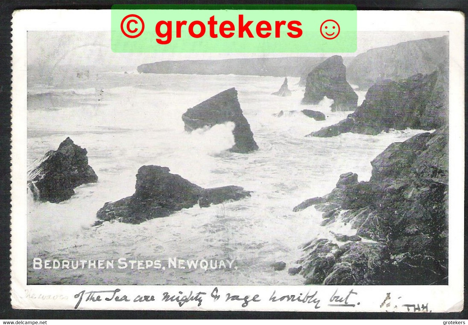 NEWQUAY Bedruthen Steps 1905 - Newquay