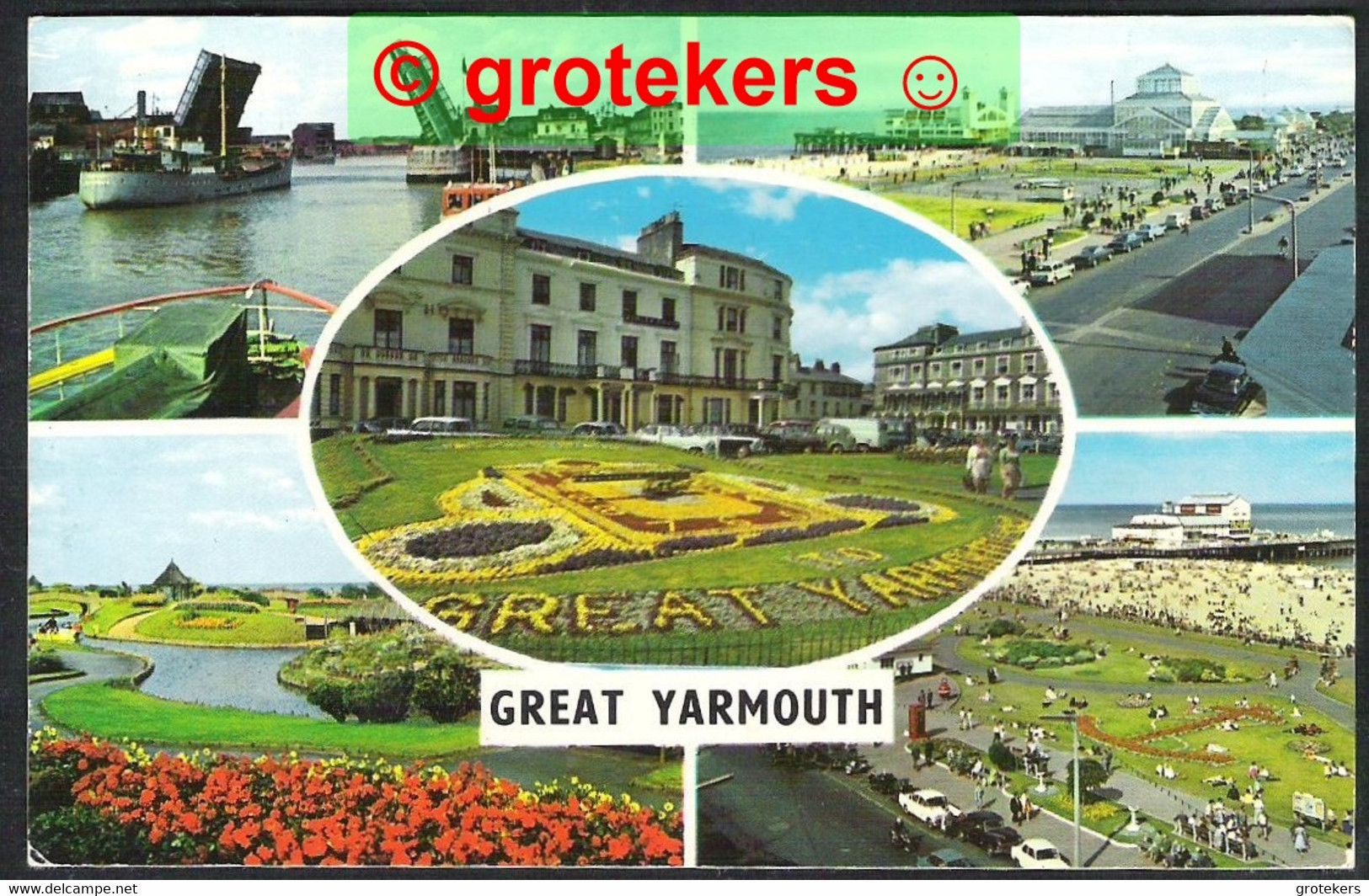 GREAT YARMOUTH 5-pictures Card 1972 Sent From GREAT YARMOUTH - Great Yarmouth