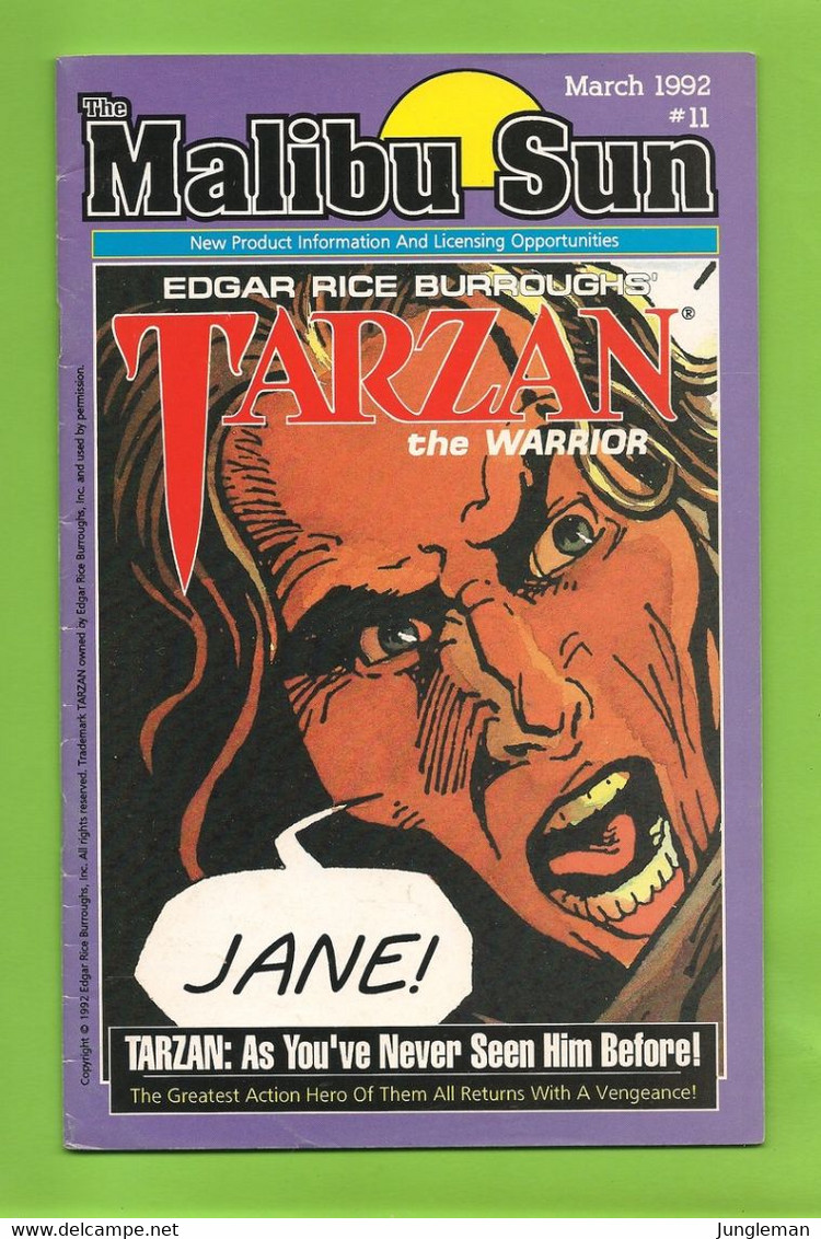 Malibu Sun - Tarzan The Warrior # 11 - Malibu Comics - In English - March 1992 - Very Good TBE / Neuf - Altri Editori