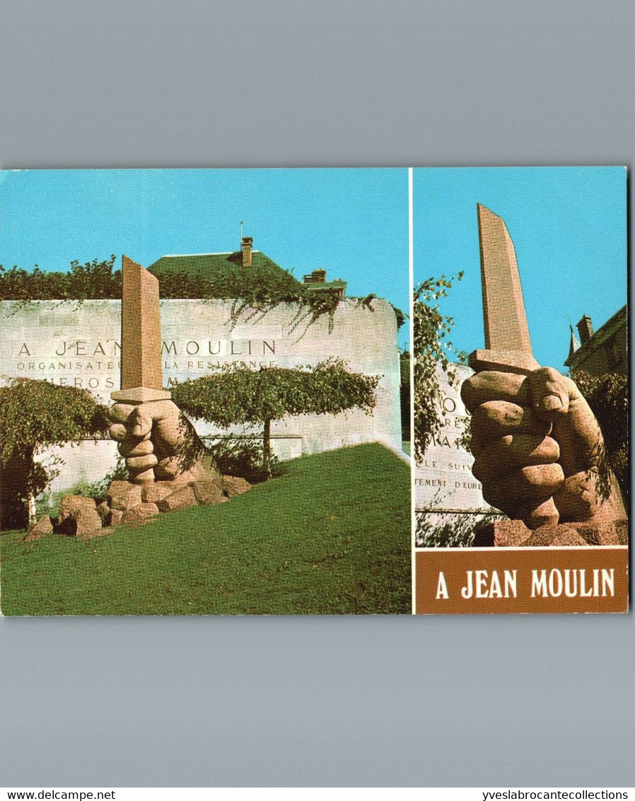 28 - Eure Et Loir - Chartres - Cpm - Monument à La Mémoire De Jean Moulin - Héros De La Résistance - Chartres