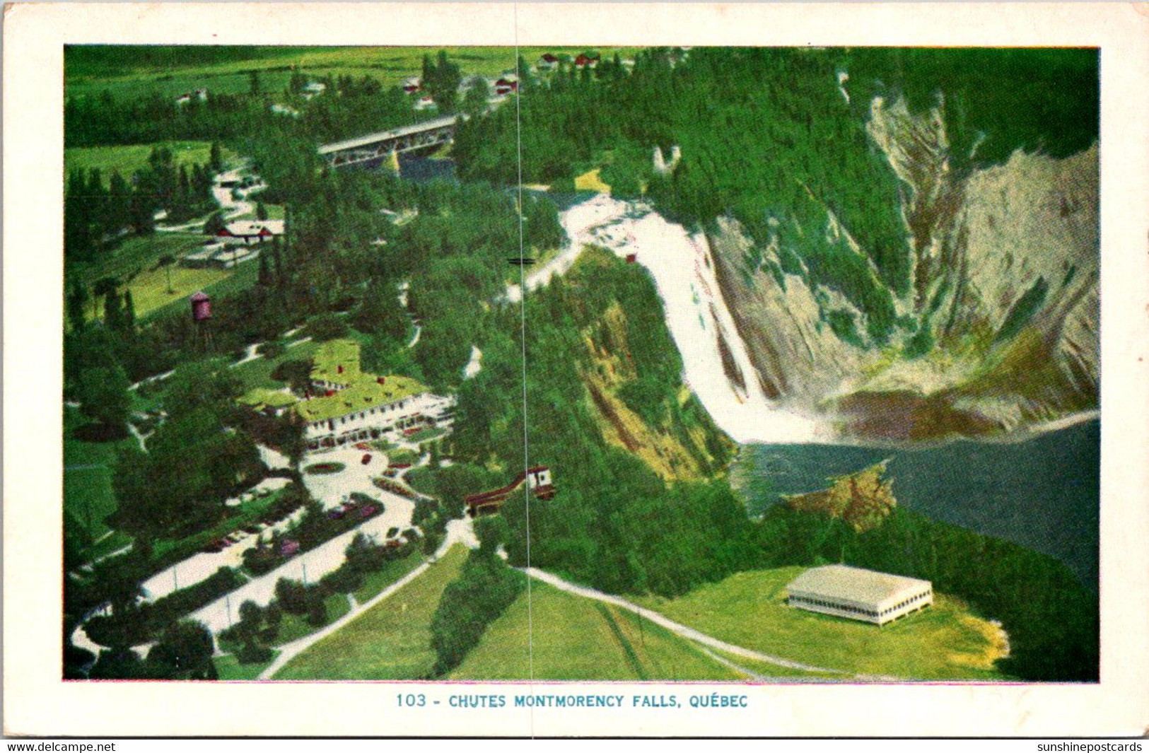 Canada Montmorency Falls The Chutes 1955 - Montmorency Falls