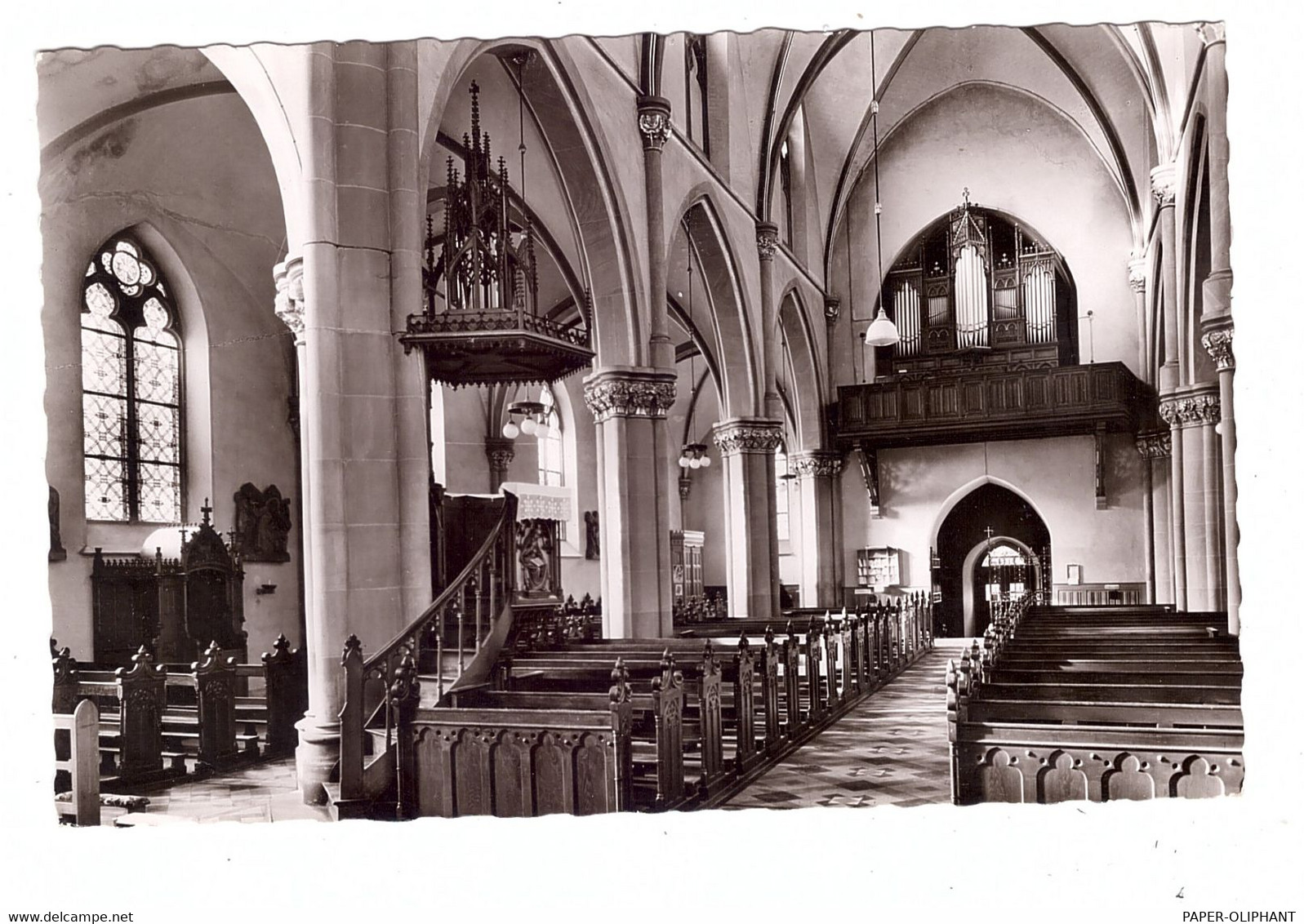 4927 LÜGDE, Katholische Kirche, Innenansicht, Blick Zur Orgel, 1963 - Lüdge