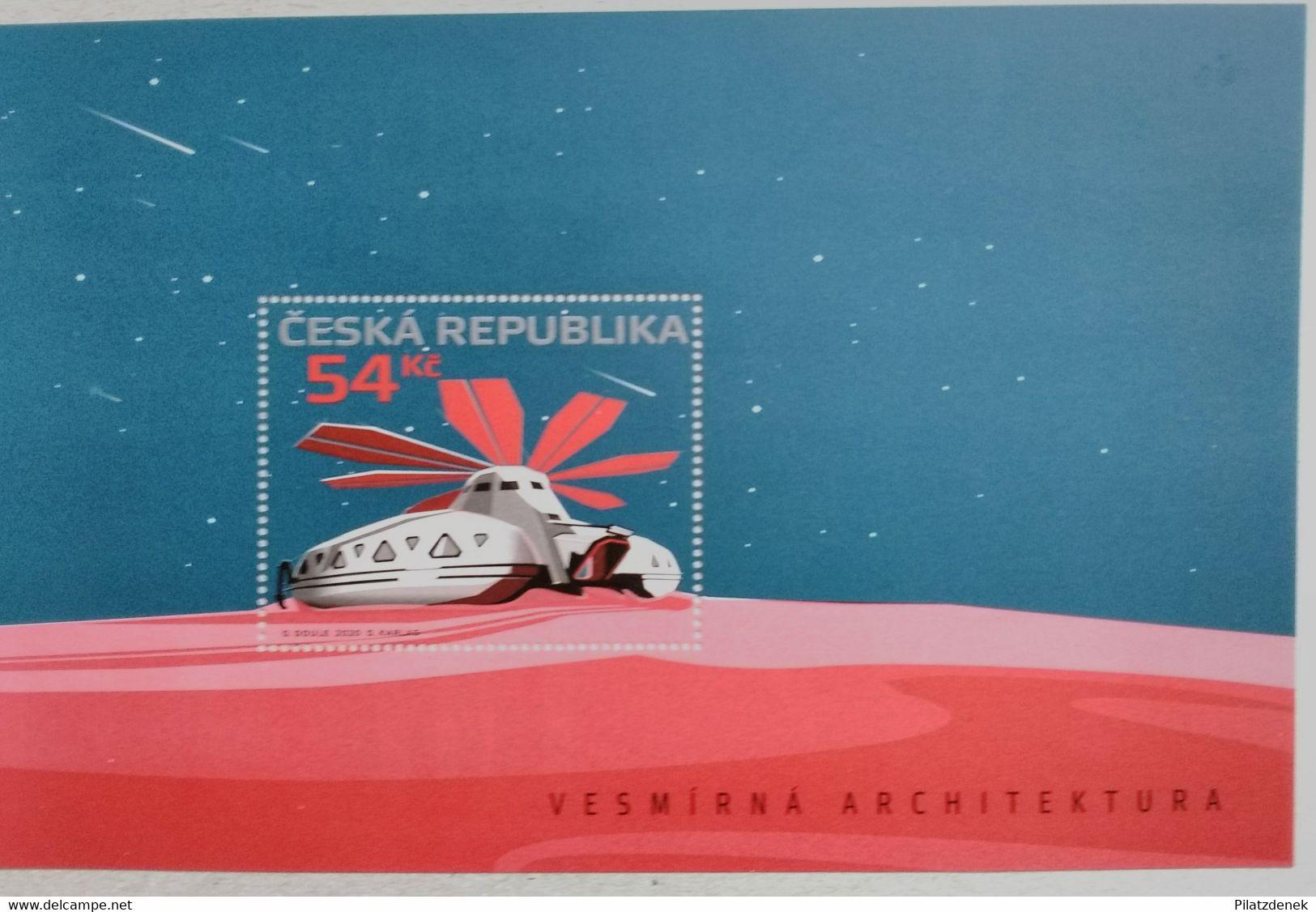 Czech Republic 2020, CZ BL83, Space Architecture, MNH - Unused Stamps
