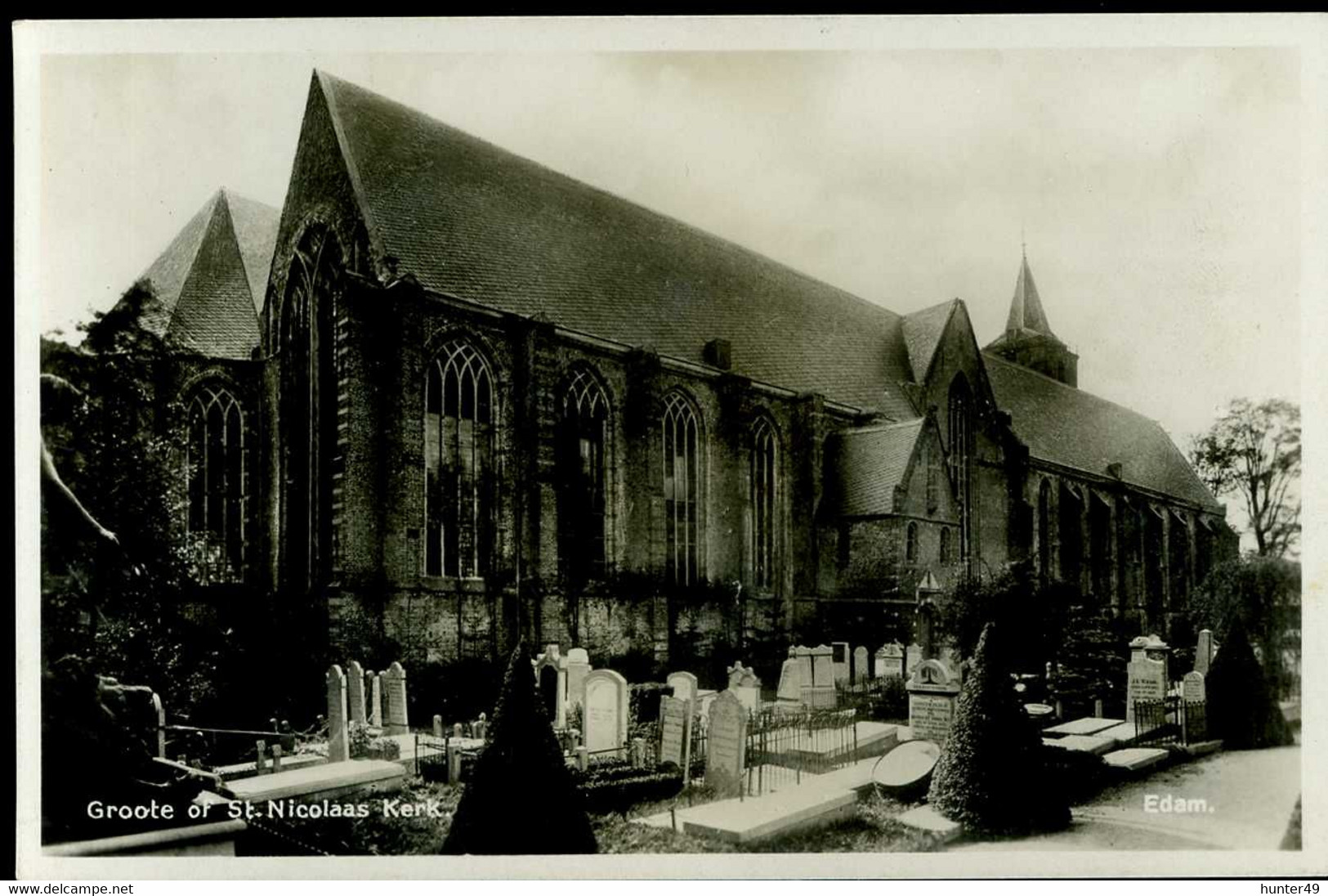 Edam Groote Of St Nicolaas Kerk 1935 - Edam