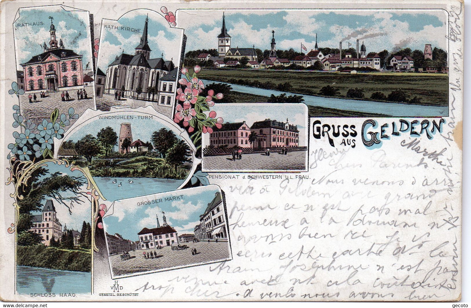 Gruss Aus Geldern En 1900 - Geldern