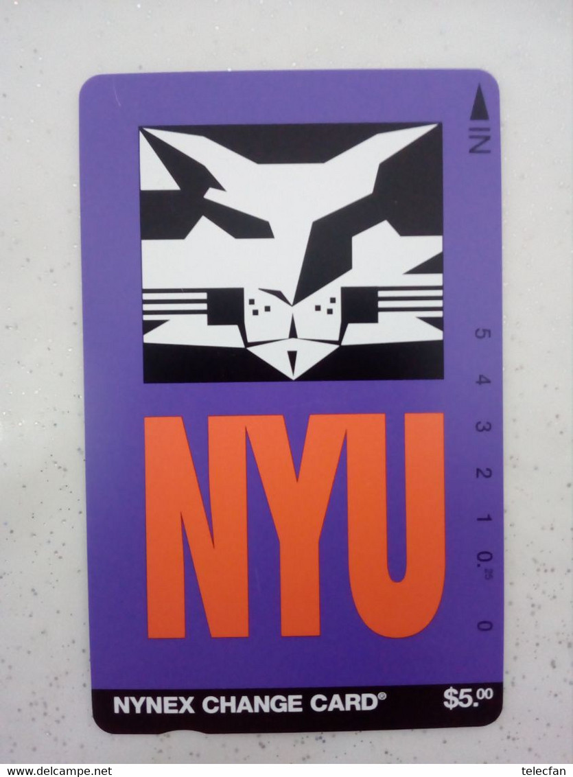USA PREPAID TAMURA NYNEX NEW YORK UNIVERSITY 5$ NEUVE MINT 1995 - Nynex