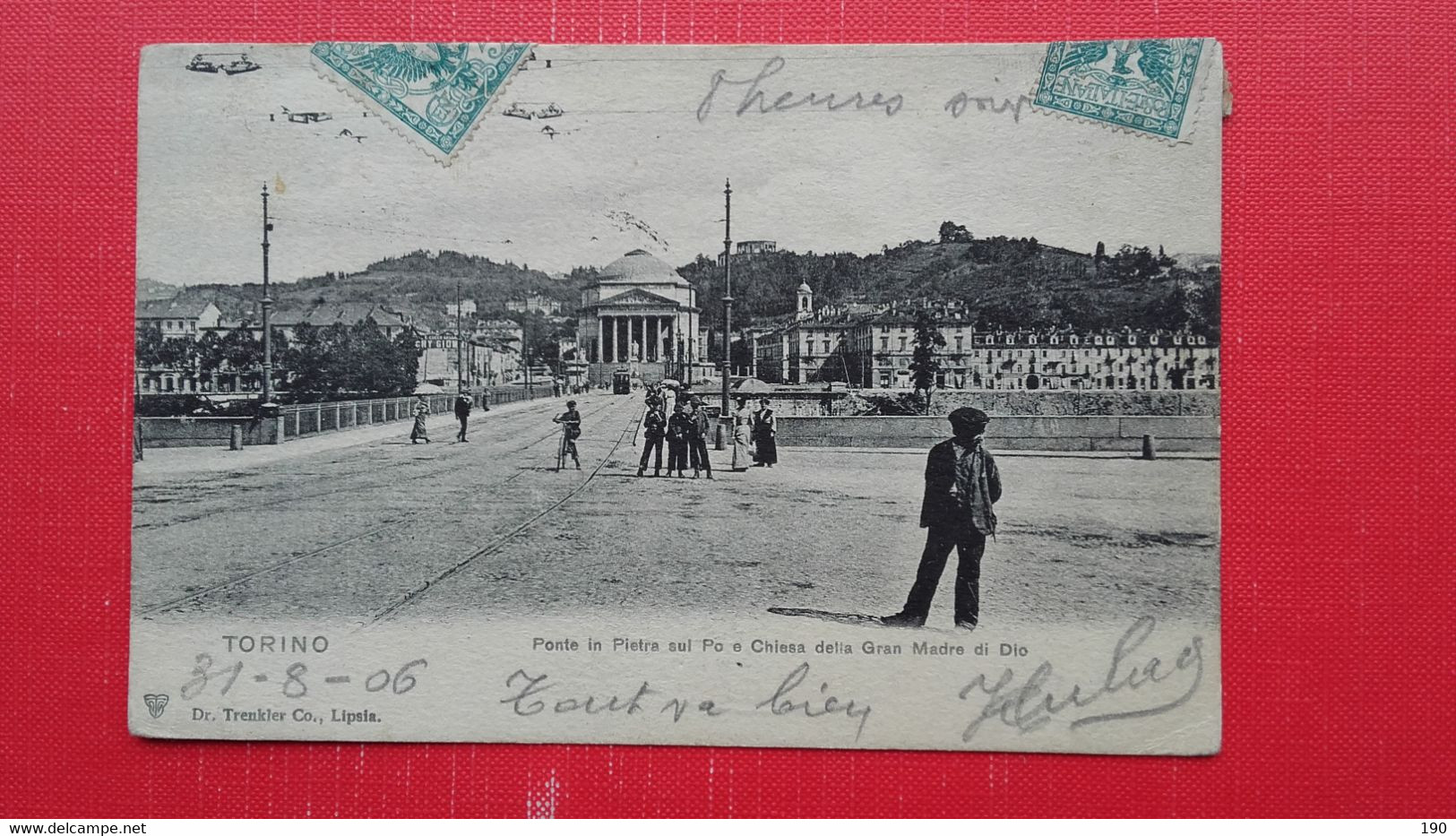 Torino.Ponte In Pietra Sul Po E Chiesa Della Gran Madre Di Dio - Ponts