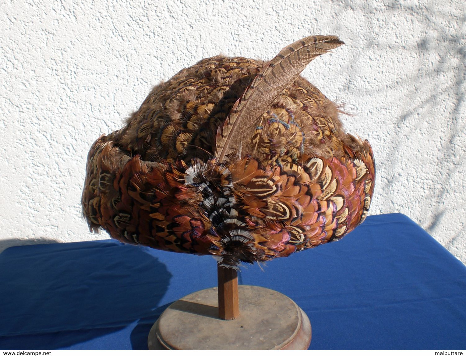 Cappello Semisferico In Piume Di Fagiano Anni 20 - COD.26-29 - Before 1900