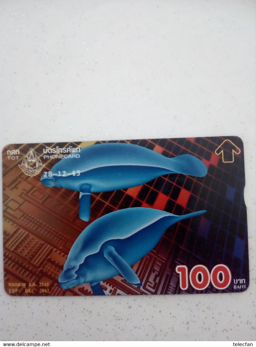 THAILANDE DAUPHIN DOLFIN 100U UT - Dolfijnen