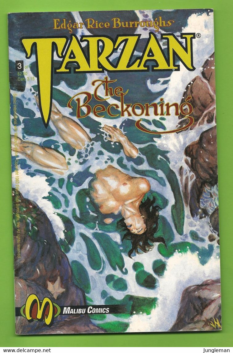 Tarzan - The Beckoning # 3 - Malibu Comics - In English - Dessins De Tom Yeates - January 1993 - Very Good - TBE / Neuf - Andere Verleger