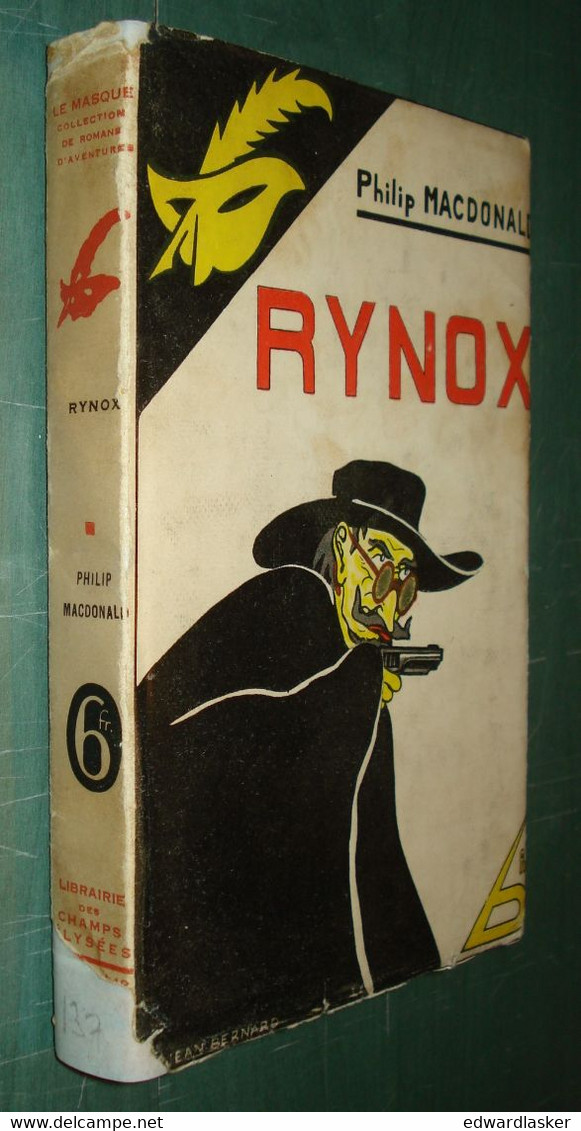 Le MASQUE N°137 : Rynox /Philip MacDonald - Jaquette 1933 - Le Masque