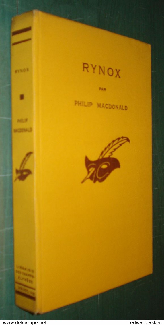 Le MASQUE N°137 : Rynox /Philip MacDonald - Jaquette 1933 - Le Masque