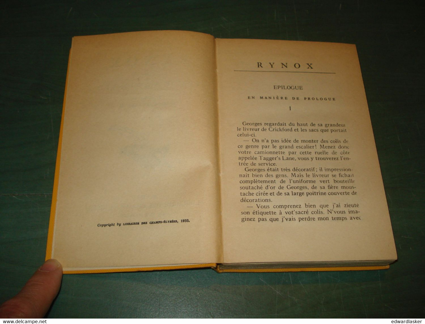 Le MASQUE n°137 : Rynox /Philip MacDonald - jaquette 1933